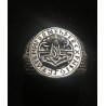 ANELLO THOR con contorno di alfabeto runico